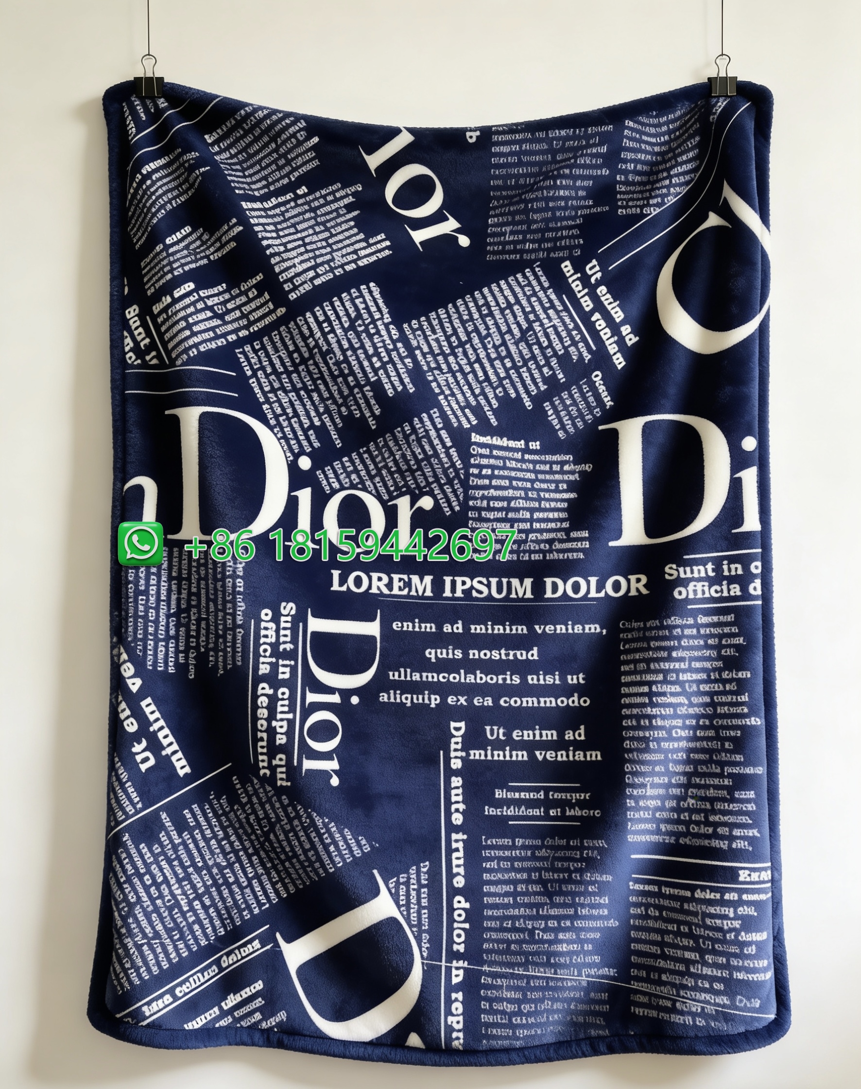 Dior Throw Blankets